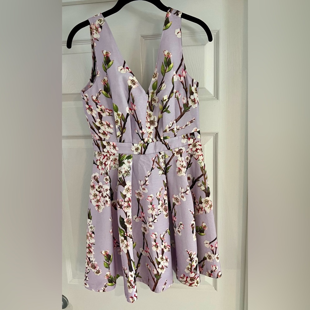 Gianni Bini sleeveless floral dress, lavender